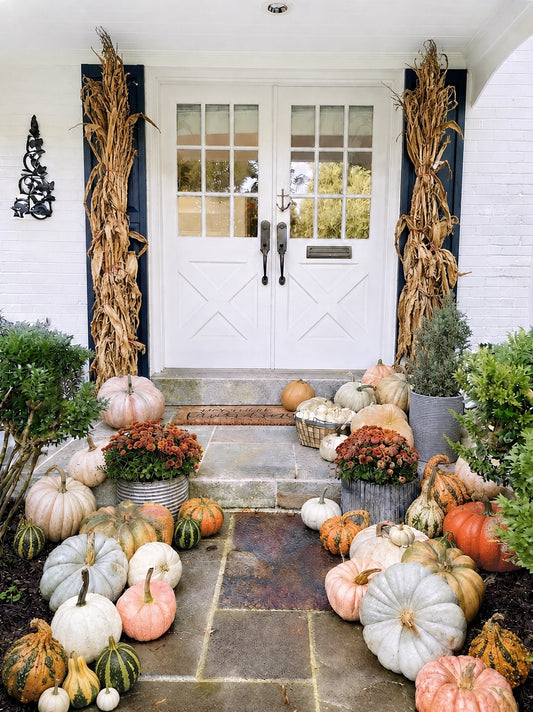 Porch Pumpkin Front Door Service - Premium