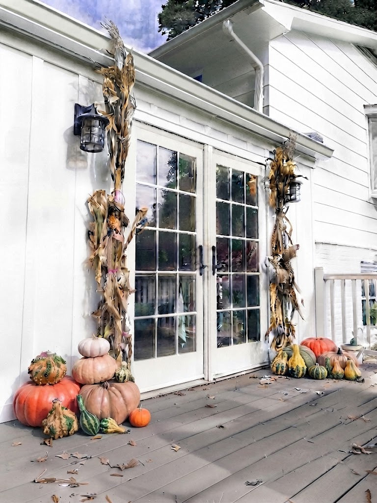 Porch Pumpkin Front Door Service - Mini