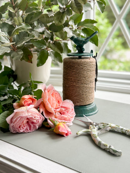 Cast Iron Twine Dispenser with Bird Accent