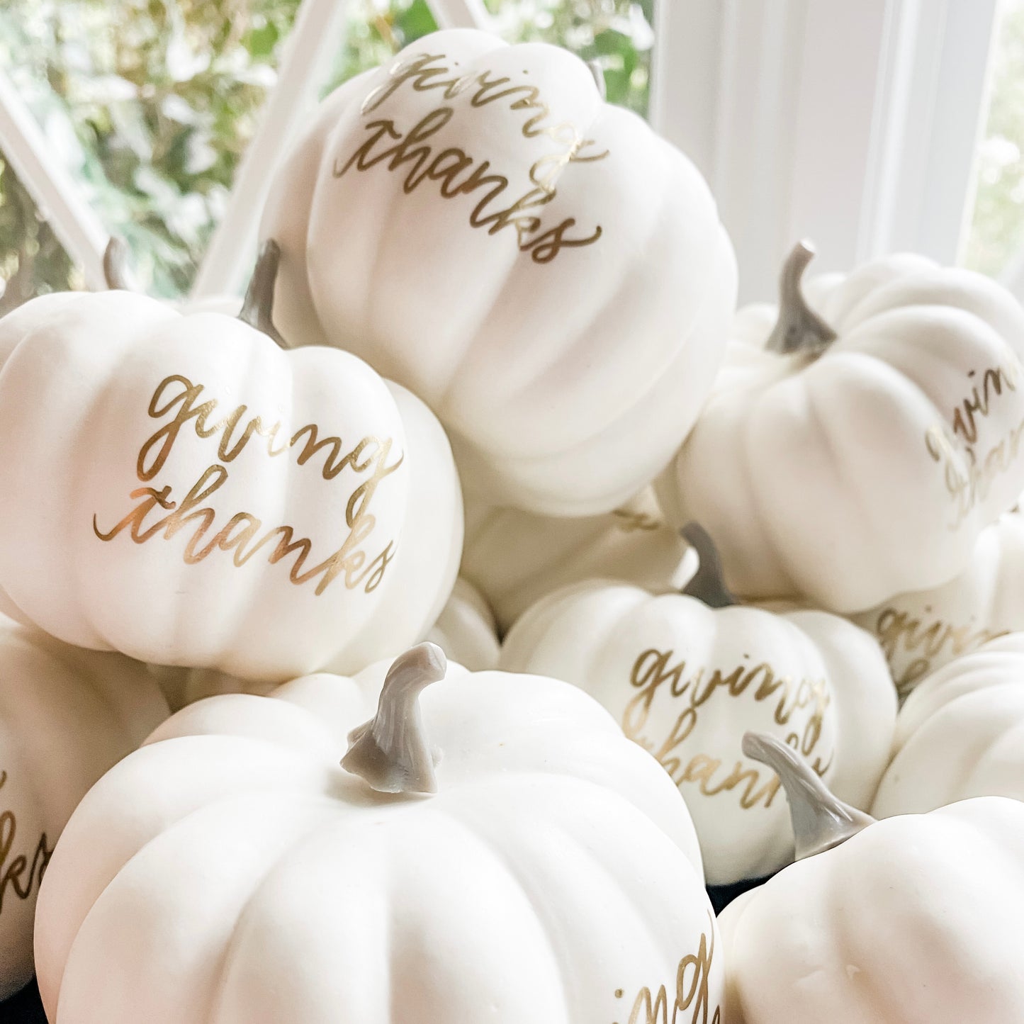 Faux Hand-Lettered Mini Pumpkins